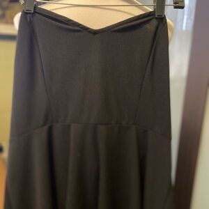 Black Strapless Cocktail Dress